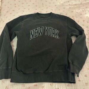 Brandy Melville Dark Green New York Sweater
